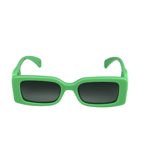 Gucci GG Green Gradient Rectangle Unisex Sunglasses - BEAUTY BAR