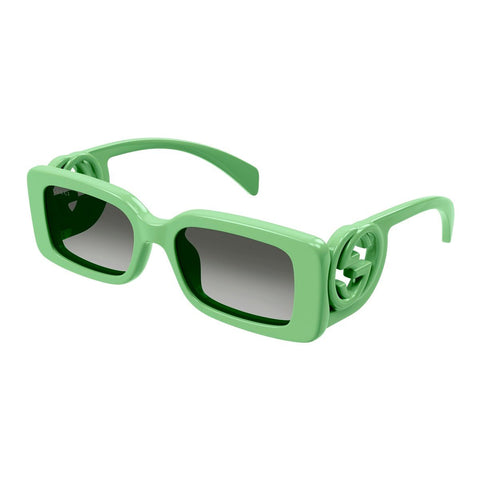 Gucci GG Green Gradient Rectangle Unisex Sunglasses - BEAUTY BAR