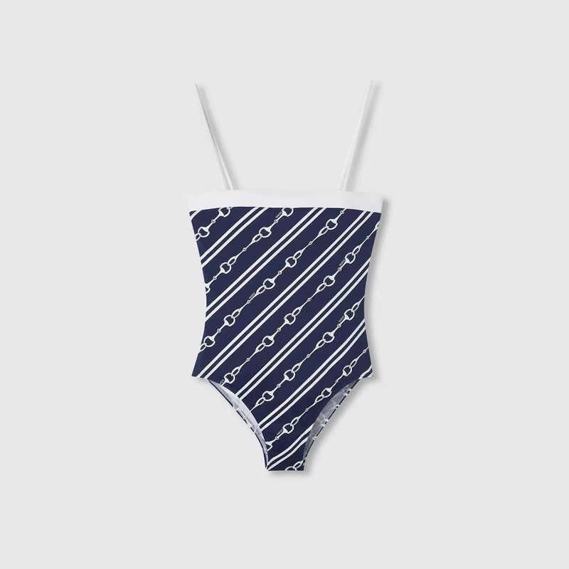 Gucci Horsebit Print Sparkling Jersey Swimsuit 2