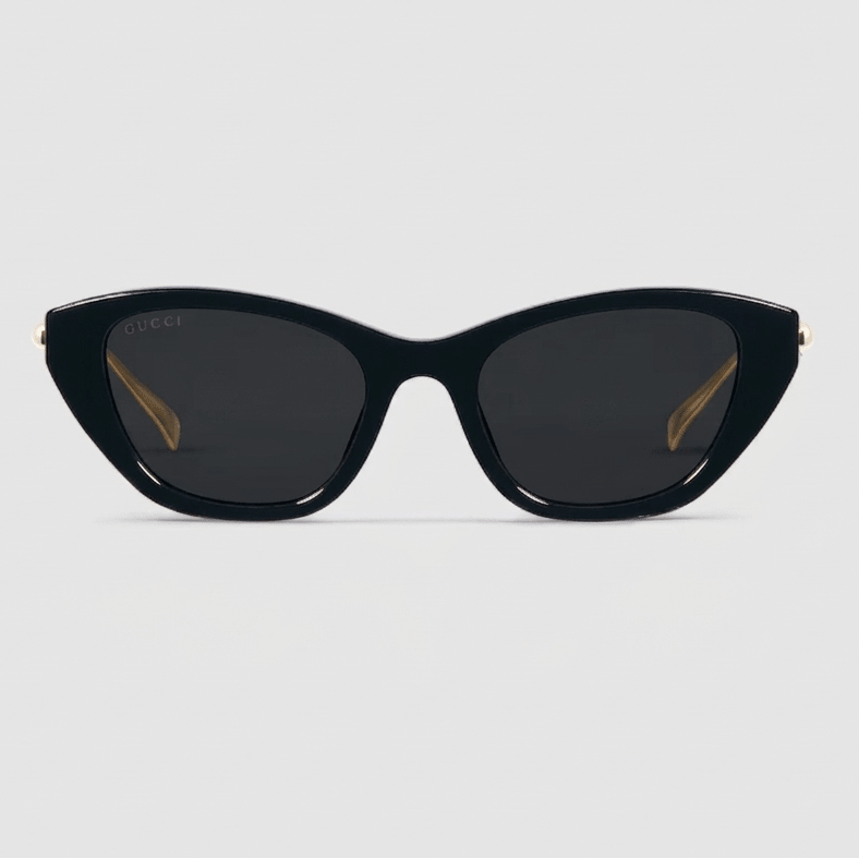 Gucci Interlocking G Pearl Cat-Eye Sunglasses