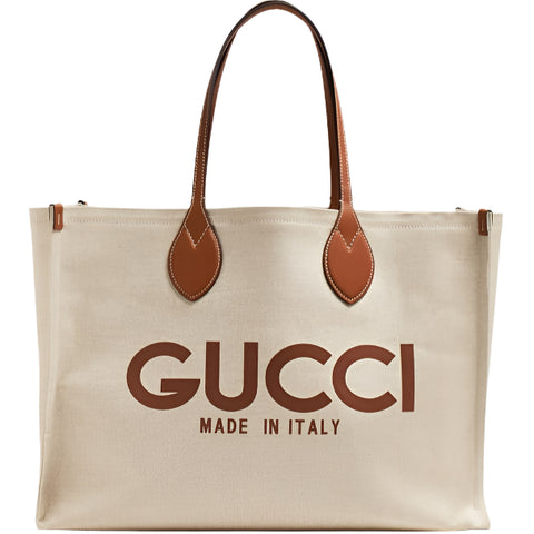 Gucci Logo Canvas Tote Bag Women - BEAUTY BAR