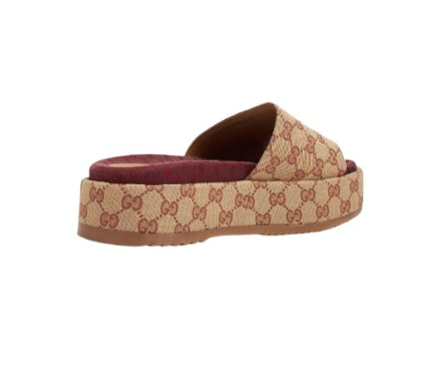 Gucci Loved GG Platform Slide Sandals - BEAUTY BAR
