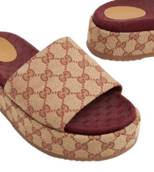 Gucci Loved GG Platform Slide Sandals - BEAUTY BAR