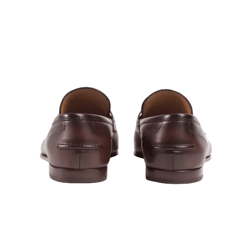 Gucci Men's Jordaan Loafer Dark Brown Leather 3