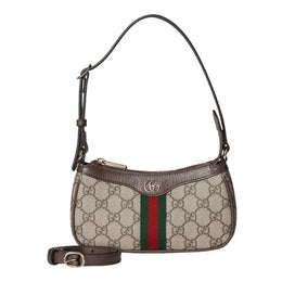 Gucci Ophidia Mini Canvas Shoulder Bag with GG Logo Print