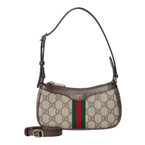 Gucci Ophidia Mini Canvas Shoulder Bag with GG Logo Print - BEAUTY BAR