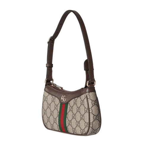 Gucci Ophidia Mini Canvas Shoulder Bag with GG Logo Print - BEAUTY BAR