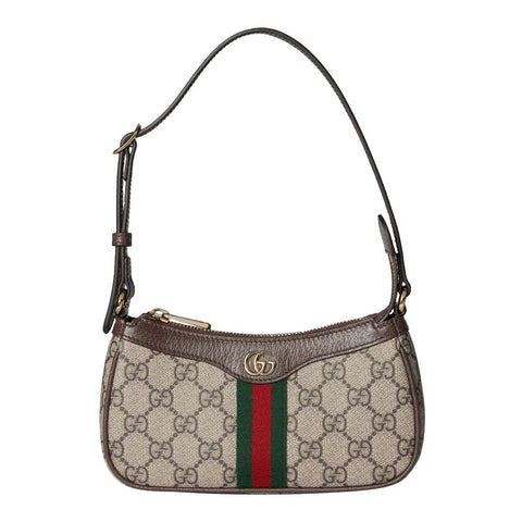 Gucci Ophidia Mini Canvas Shoulder Bag with GG Logo Print - BEAUTY BAR