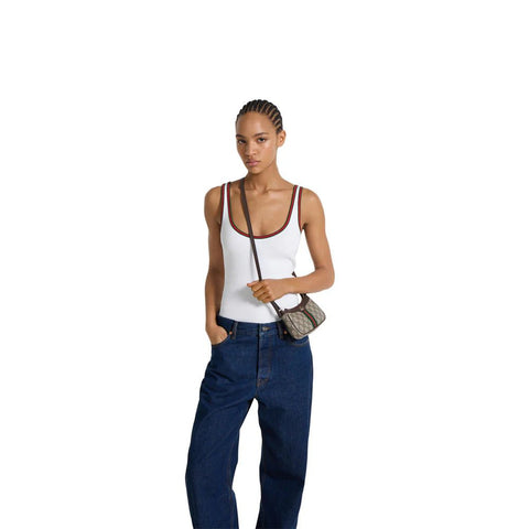 Gucci Ophidia Mini Canvas Shoulder Bag with GG Logo Print - BEAUTY BAR