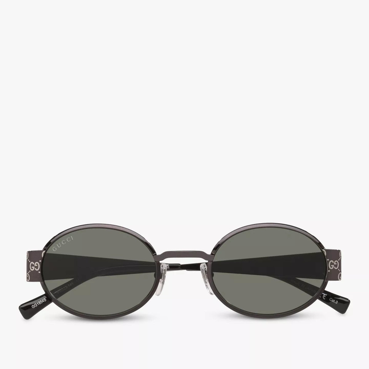 Gucci Oval Sunglasses With GG Monogram Temples 4