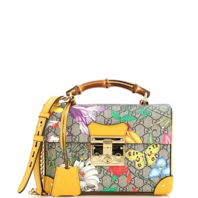 Gucci Sac Avec Anse En Bambou "Flora Gg Supreme" Femme