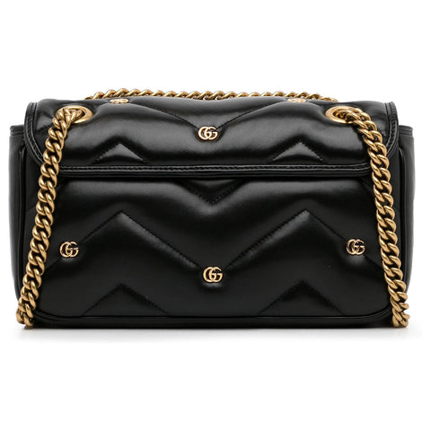 Gucci Small GG Marmont 2.0 Shoulder Black Bag - BEAUTY BAR