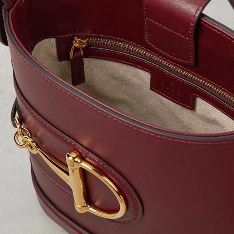 Gucci Small Leather Bucket Bag - BEAUTY BAR