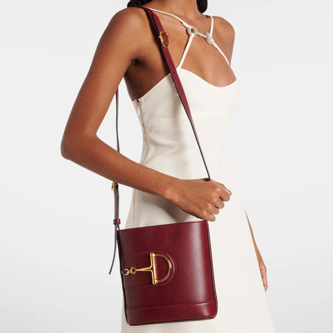 Gucci Small Leather Bucket Bag - BEAUTY BAR