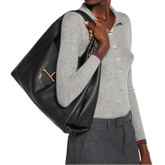 Gucci Softbit Maxi Shoulder Bag Black 7