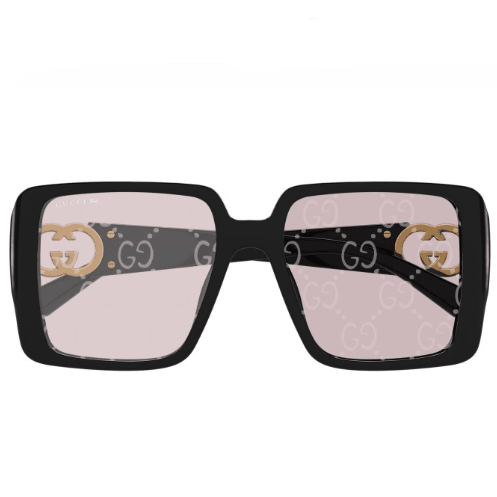 Gucci Square Sunglasses with Interlocking G And Monogram Lenses 3