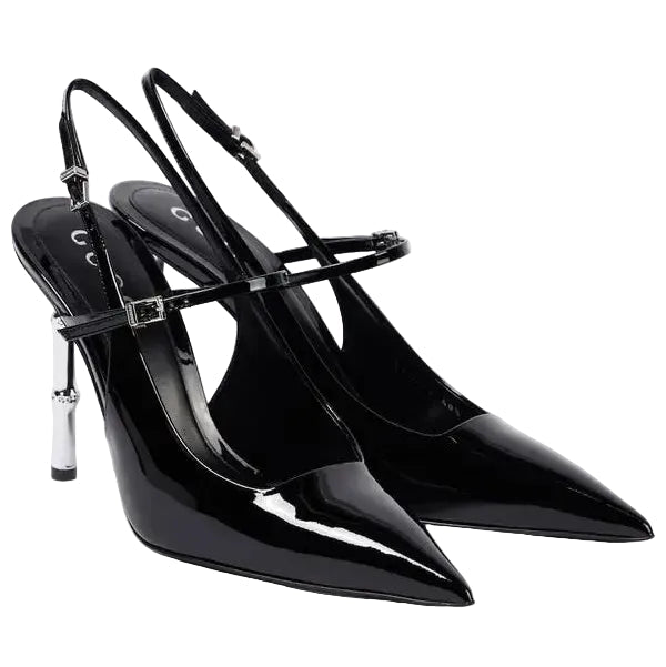 Gucci Stiletto Heel Pumps – Bamboo Detail Black 1