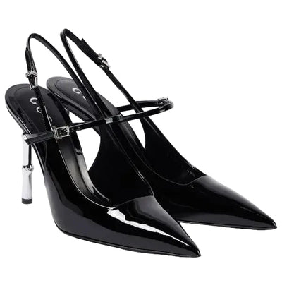 Gucci Stiletto Heel Pumps – Bamboo Detail Black - BEAUTY BAR