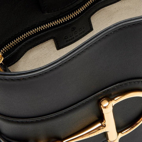 Gucci Women's Black Mini Leather Bucket Bag - BEAUTY BAR