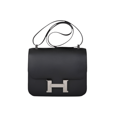 Hermès Bag Constance 24 Black Epsom Palladium