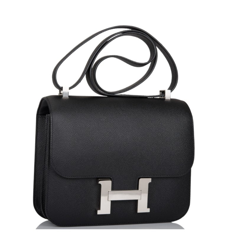 Hermès Bag Constance 24 Black Epsom Palladium 2