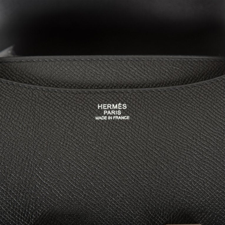 Hermès Bag Constance 24 Black Epsom Palladium 4