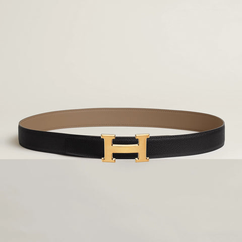 Hermès Belt Buckle & Reversible Leather Safari / Noir - BEAUTY BAR