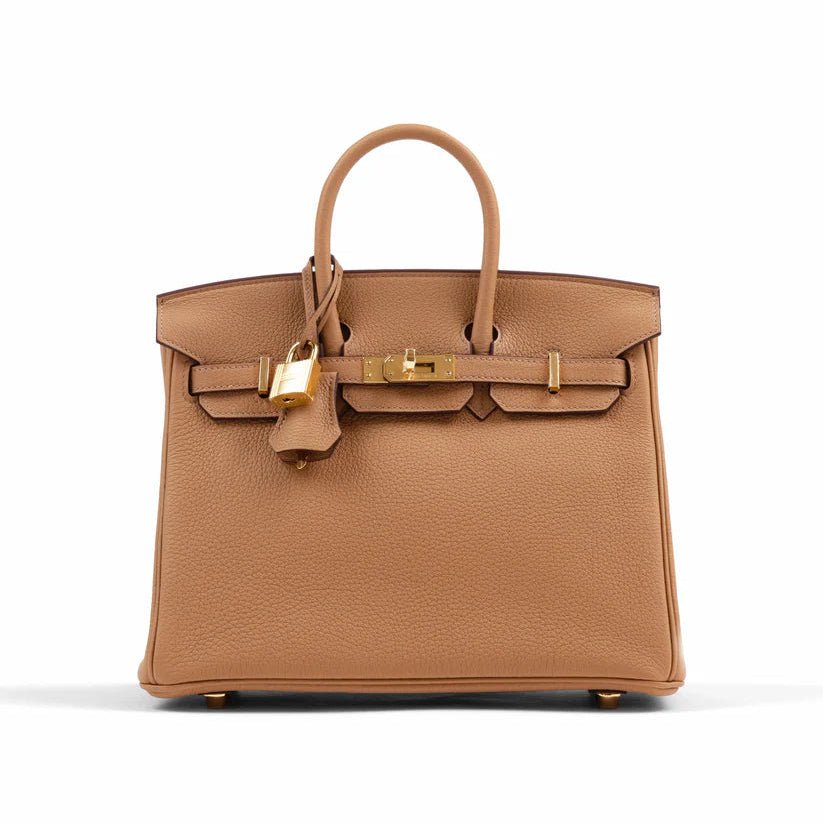 Hermès Birkin 25 Biscuit in Togo Leather With Gold Hardware 1