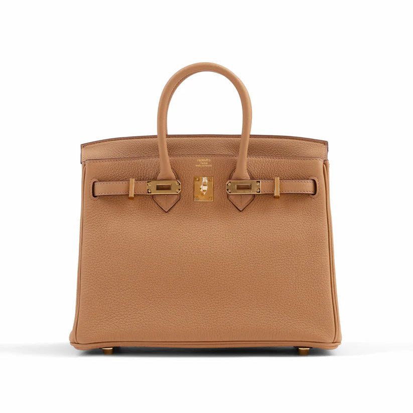 Hermès Birkin 25 Biscuit in Togo Leather With Gold Hardware 4