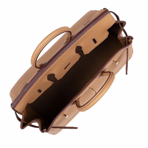 Hermès Birkin 25 Biscuit in Togo Leather With Gold Hardware 6