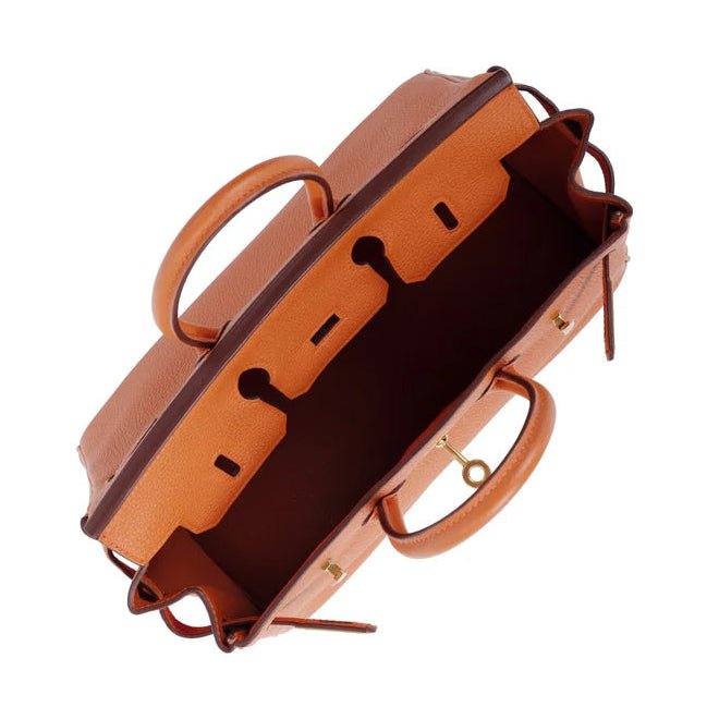 Hermes Birkin 25 Orange in Togo Leather with Gold Hardware 4