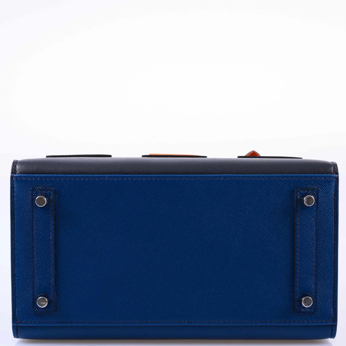 Hermes Birkin 25 Sellier Faubourg Blue Madame Bag 4