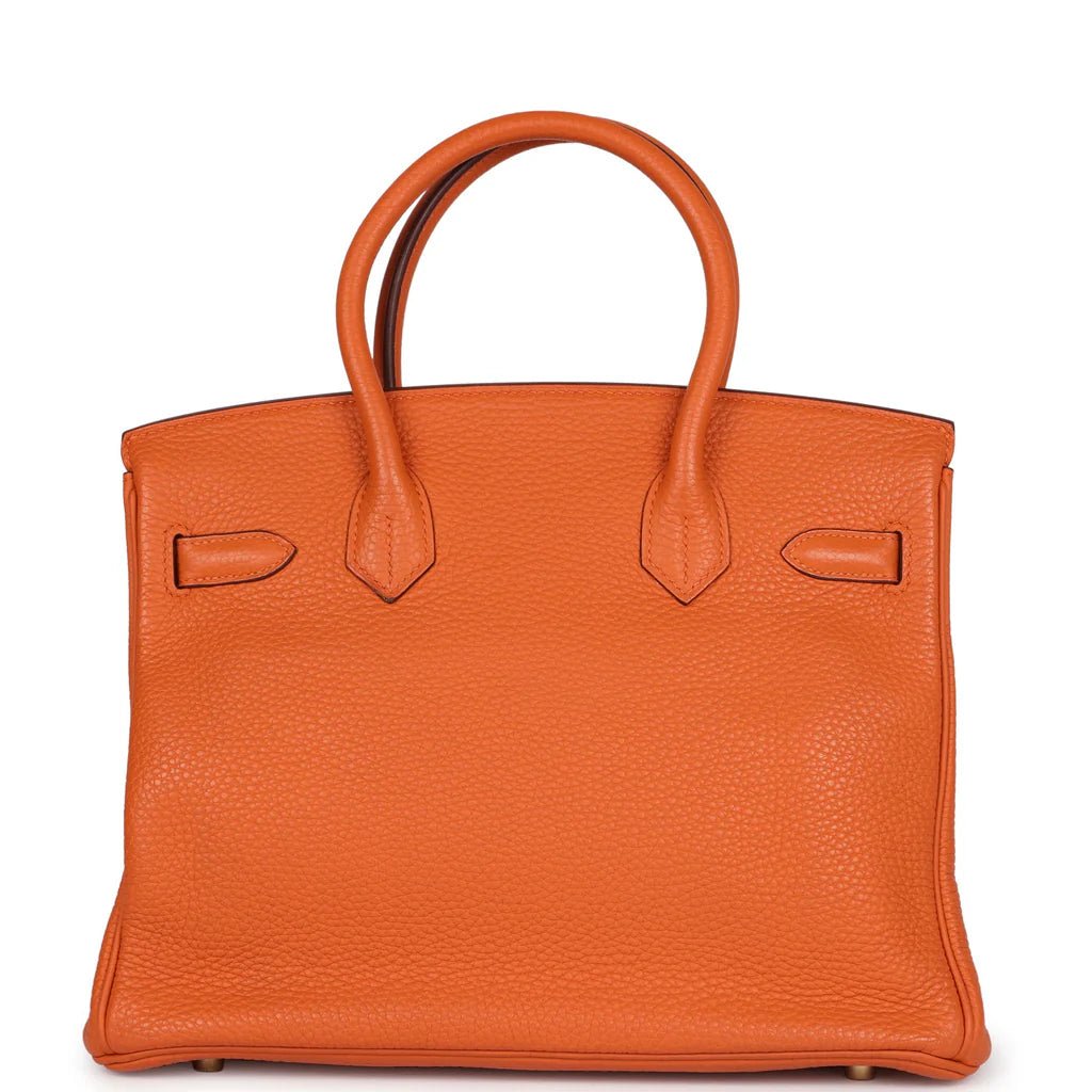 Hermès Birkin 35 cm Handbag in Orange Togo Leather 3