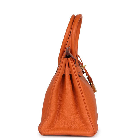 Hermès Birkin 35 cm Handbag in Orange Togo Leather - BEAUTY BAR