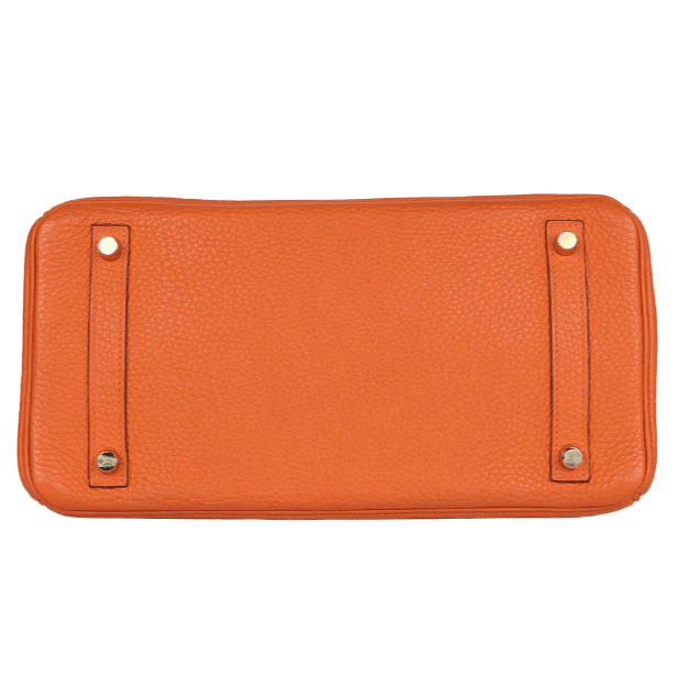 Hermès Birkin 35 cm Handbag in Orange Togo Leather 6