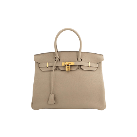 Hermès Birkin 35 Handbag in Gris Tourterelle Khaki - BEAUTY BAR