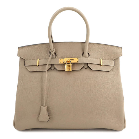 Hermès Birkin 35 Handbag in Gris Tourterelle Khaki - BEAUTY BAR
