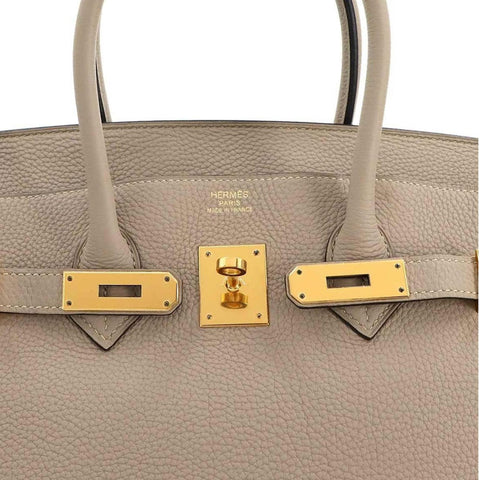 Hermès Birkin 35 Handbag in Gris Tourterelle Khaki - BEAUTY BAR