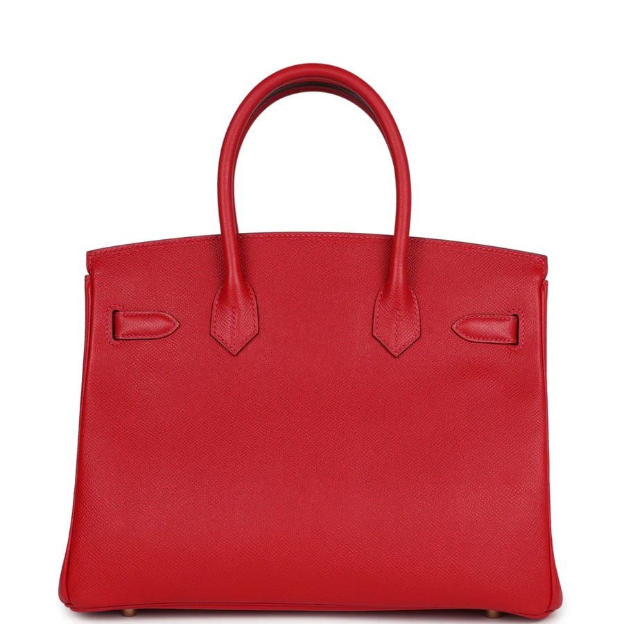Hermès Birkin 35 Red Leather Gold Hardware 4