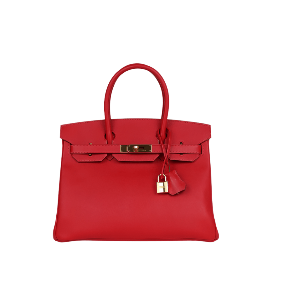 Hermès Birkin 35 Red Leather Gold Hardware 1