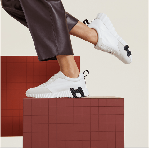 Hermès Bouncing Blanc Sneaker - BEAUTY BAR