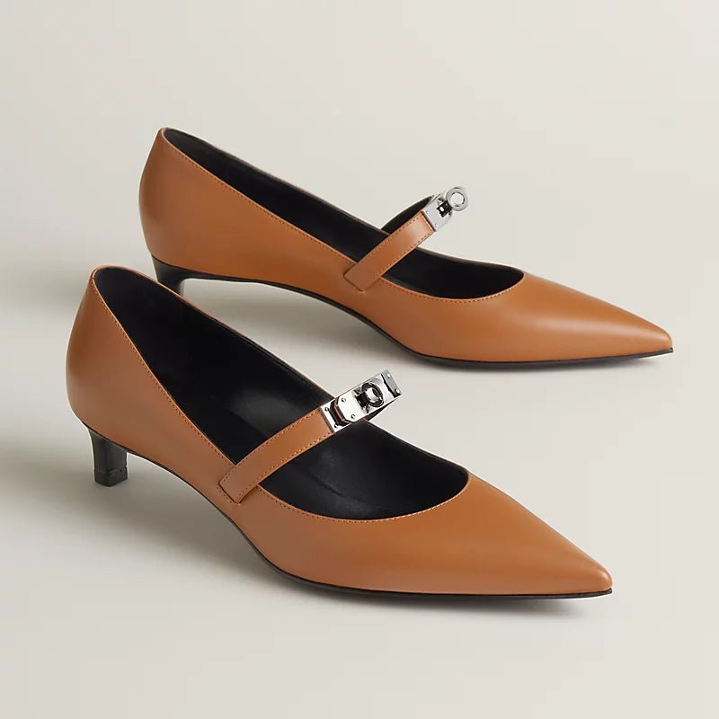 Hermès Bouncing Kiara Beige 40mm Pump 1