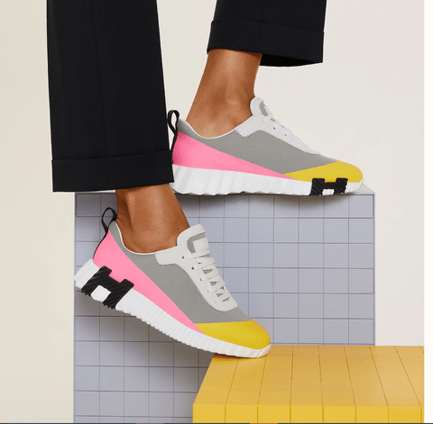 Hermès Bouncing Multicolore Jaune Sneaker - BEAUTY BAR