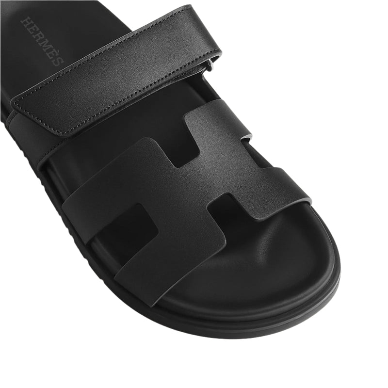 Hermès Chypre Sandal Noir Black Slipper 3
