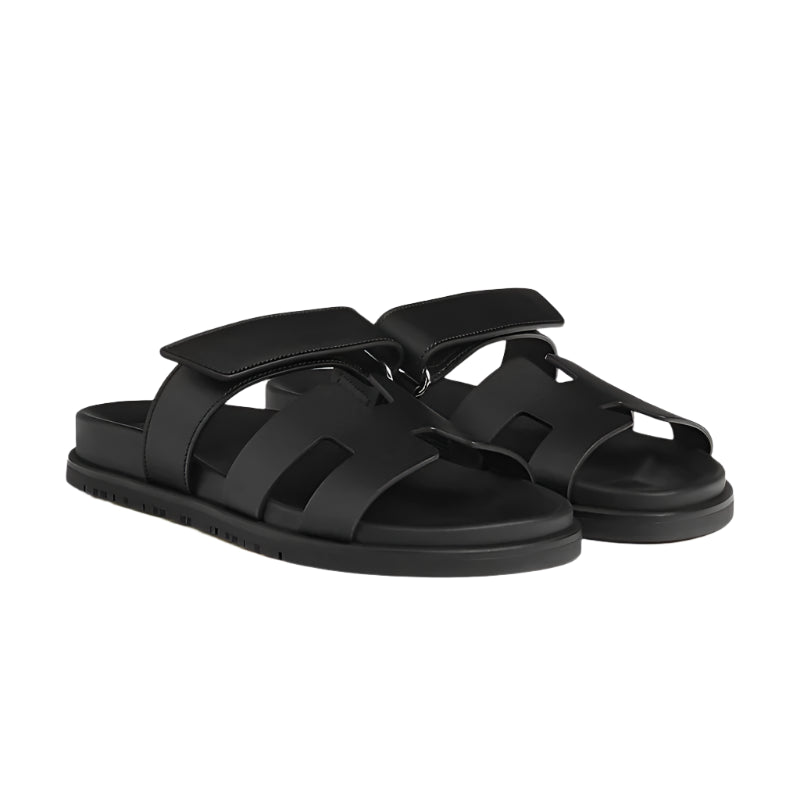 Hermès Chypre Sandal Noir Black Slipper 1