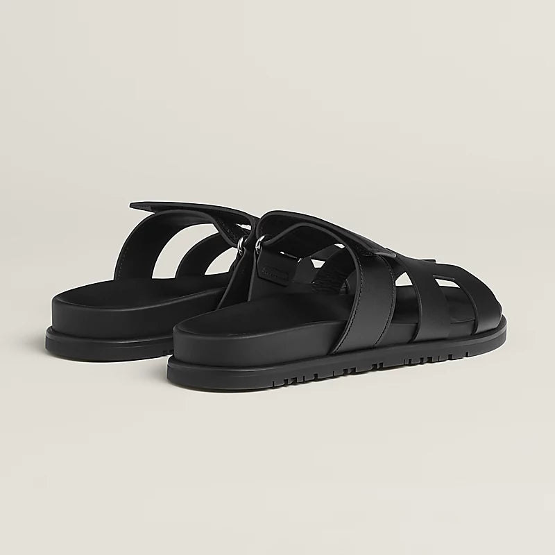 Hermès Chypre Sandal Noir Black Slipper 5