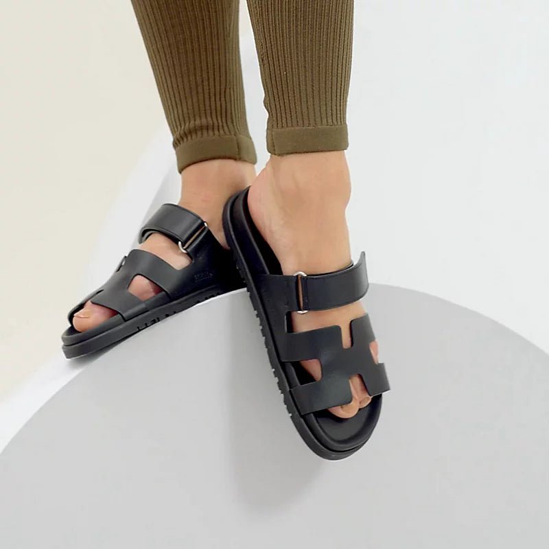 Hermès Chypre Sandal Noir Black Slipper 7