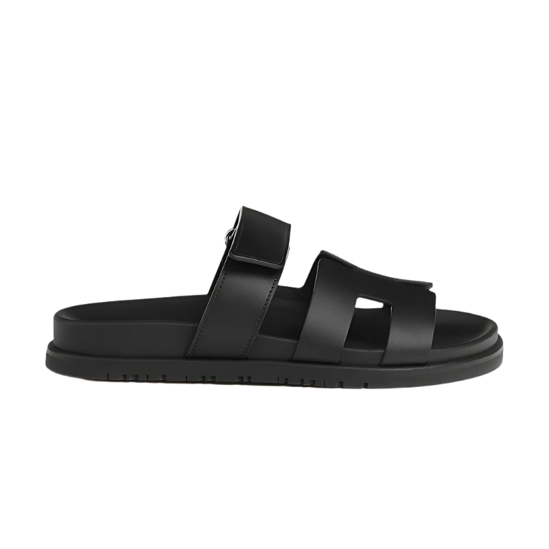 Hermès Chypre Sandal Noir Black Slipper 2