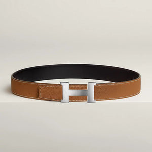 Hermès Constance Belt Silver Buckle & Reversible Leather Strap 38 mm