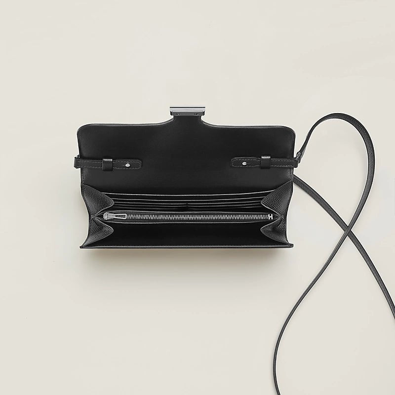 Hermès Constance To Go wallet Black 3